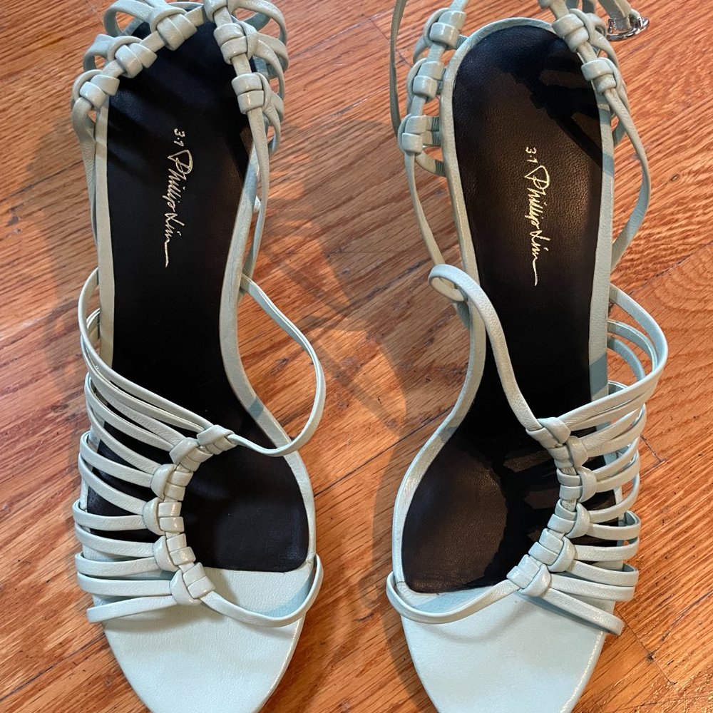 3.1 Phillip Lim Turquoise Blue Heels